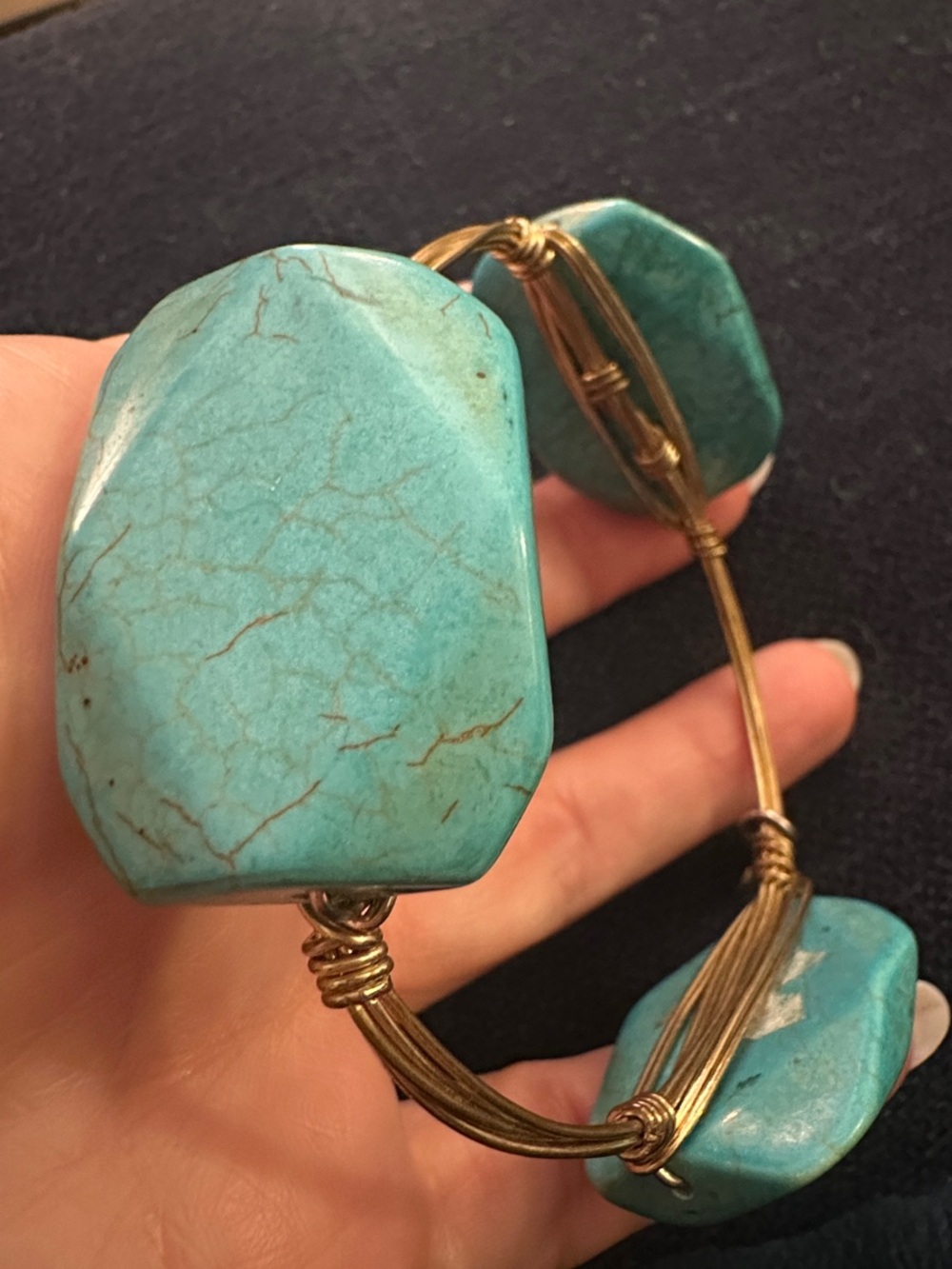 Bourbon & Bowties Bracelet Turquoise EUC